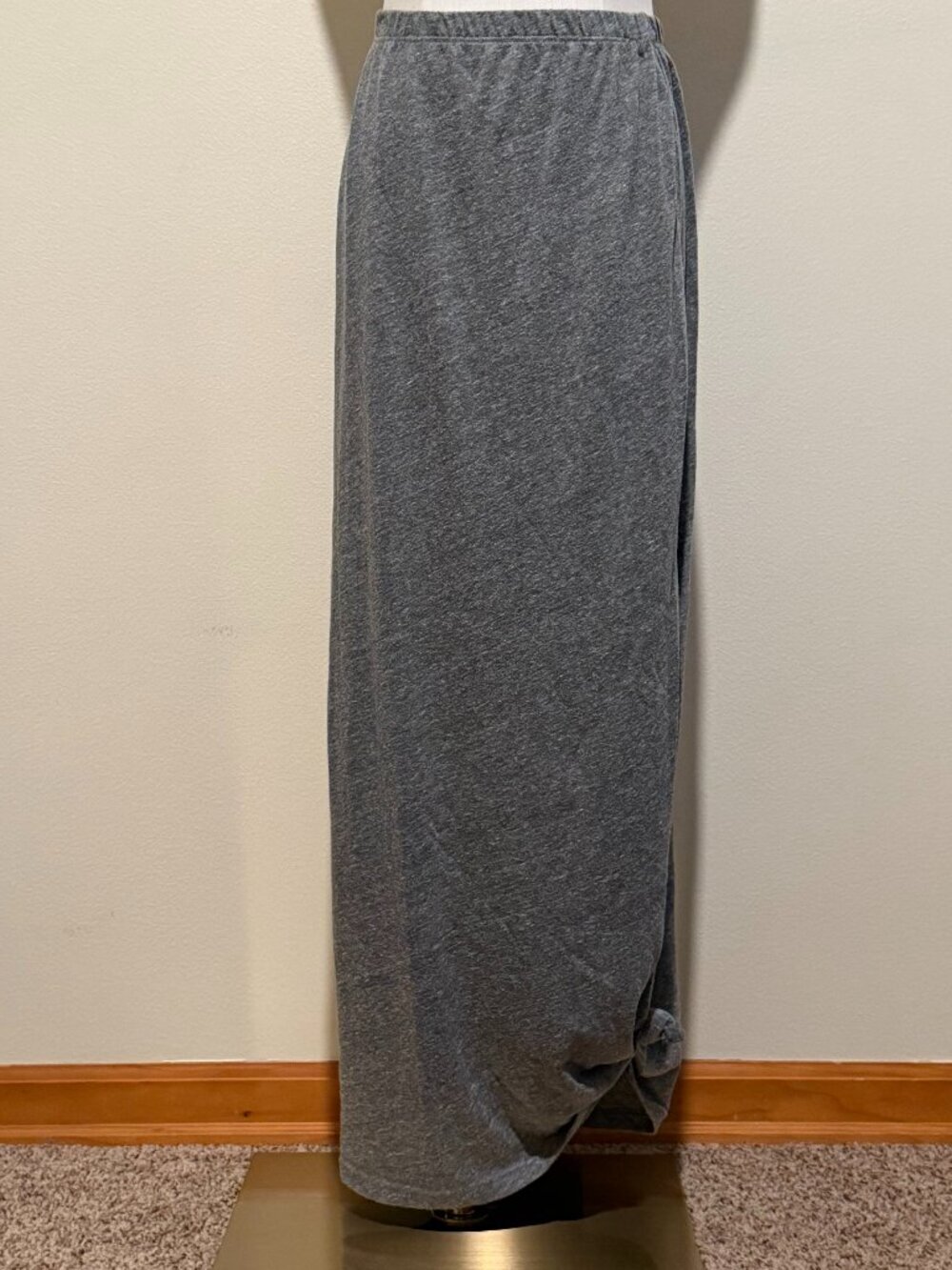 Happening in the Present Beach Coverup Maxi Skirt Gray M Summer Boho - Picture 3 of 7